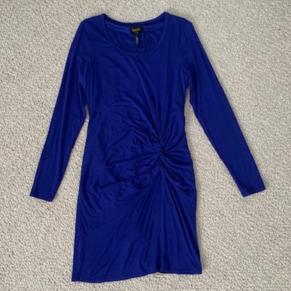Vivid blue soft dress by Shelli Segal for Laundry - Size M